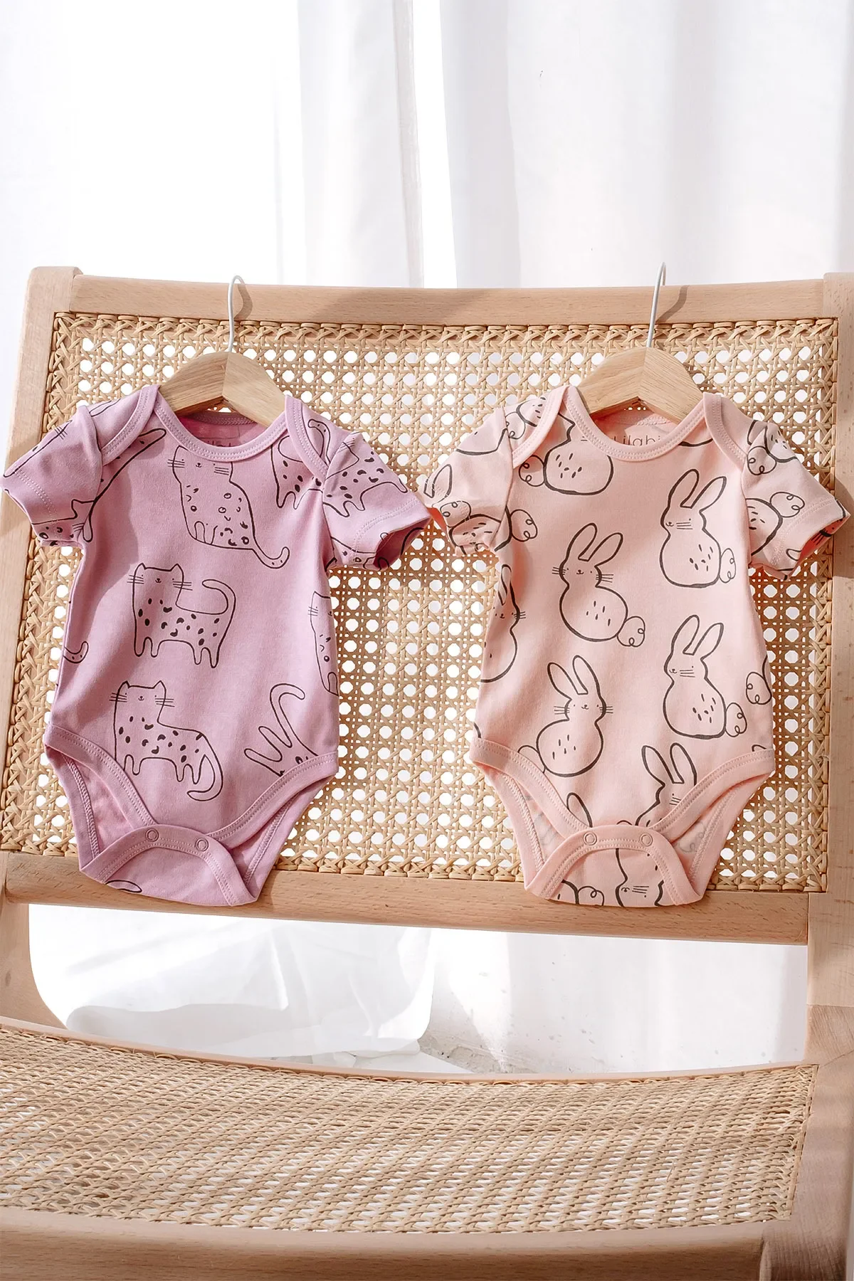 2 piece 100% Cotton Baby Body with Short Sleeves,newborn cotton baby body,organic fabric baby body,baby girl body