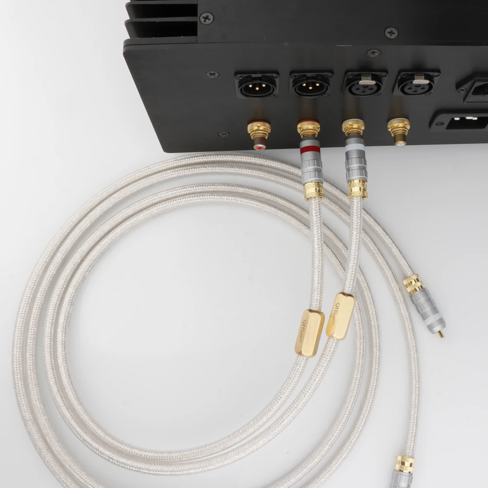 

Hifi QED Audio Amplifier Cable with Gold Plated RCA Connectors Interconnect Wires High End Speaker RCA Cable