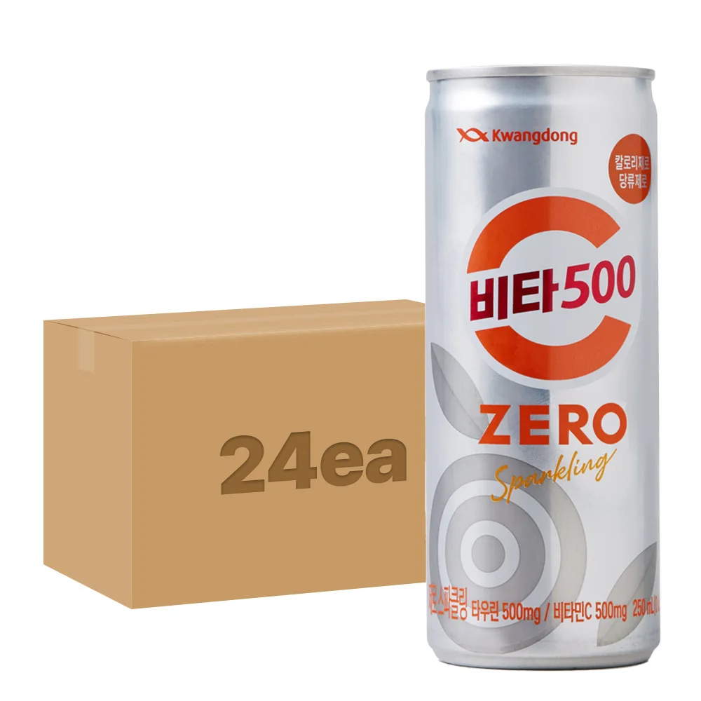 kwangdong Vita 500 ZERO Sparkling 250ml x24 Cans/kwangdong Direct Shipping