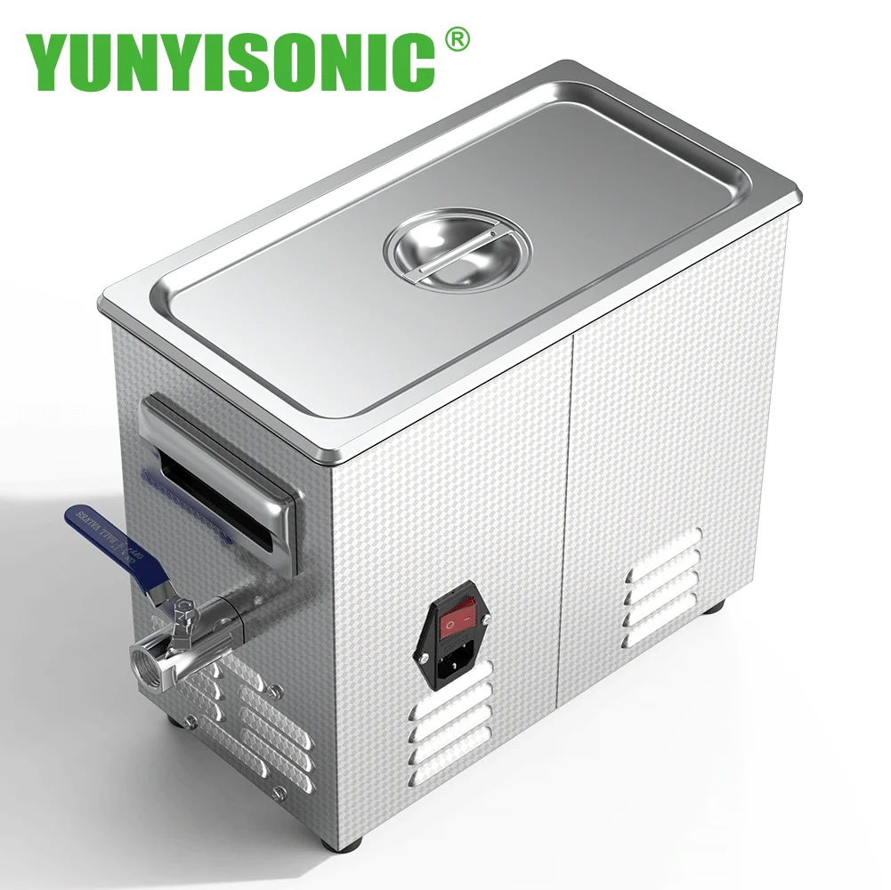 YUNYISONIC 120kHz High-End Laboratory Ultrasonic Cleaning Machine Quiet Sweep Adjustable Power Own Factory 1 Year Warranty