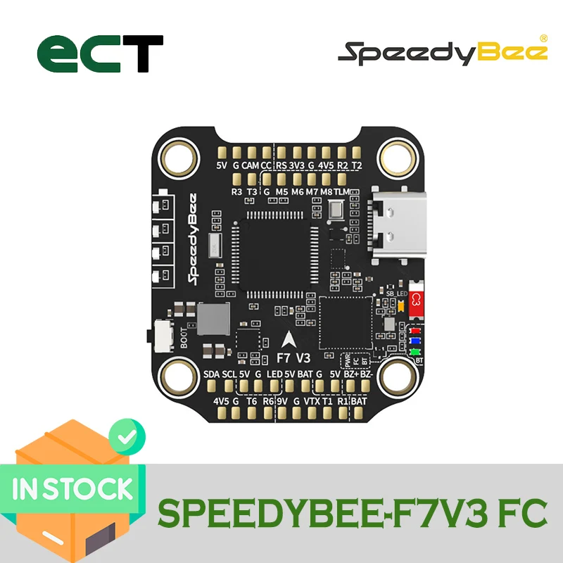 

SpeedyBee F7 V3 Flight Controller Stack 3-6S Lipo F7V3 FC For RC FPV Freestyle Drone