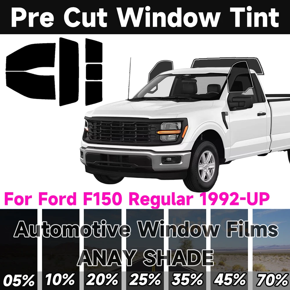

Для Ford F150 обычный 1992-2025 тонировка окон, предварительно вырезанная авто наклейка, солнцезащитная УФ-защита, тепловая 2-слойная защитная пленка для окон, абажур