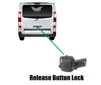 Rear Door Release Button Single Door Renault Trafic III, Opel/Vauxhall Vivaro, Nissan NV300, Fiat Talento from 2014-2021