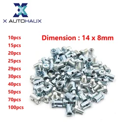 X Autohaux Universal 10/20/30/40/50/70/100pcs 5mm Dia Brake Line Cable Wire Fixed Screws Fastener For Motorcycle Accessories