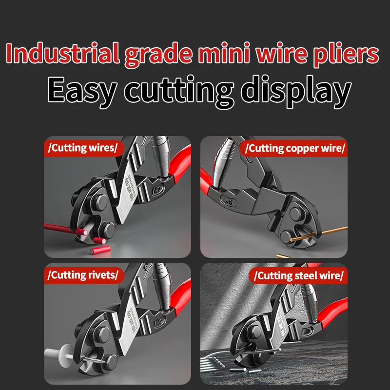 Mini bolt cutters, wire cutters, multi-functional strong wire cutting, bolt cutters, scissors and pliers