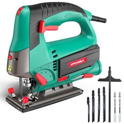 HYCHIKA-Scie sauteuse électrique 800W, avec guide laser, 6 scies sphpopularité 3000éventuelles M pour couper le bois, outils électriques