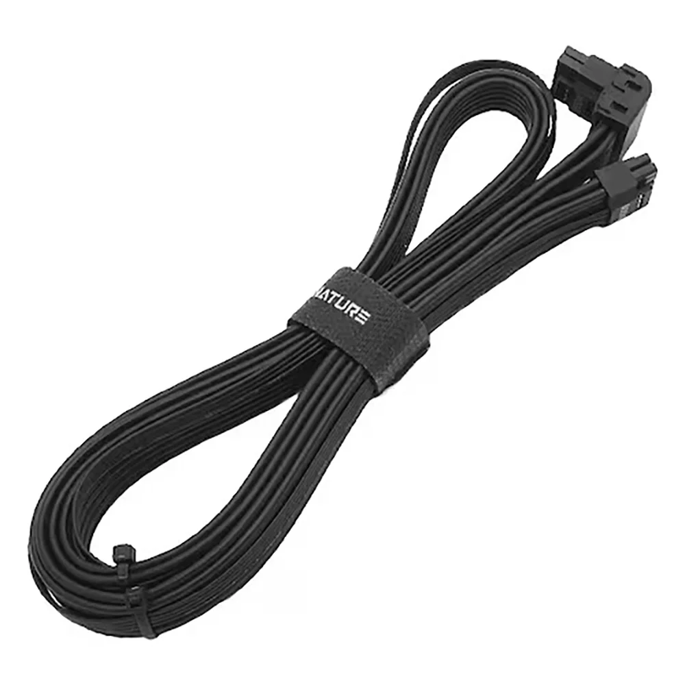 AONE signature 12V2x6 PCIe 5.1 Modular Cable (Black - 0.7m)