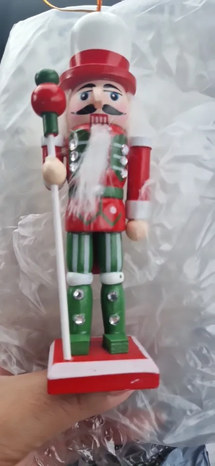 1PCS 6/12CM Nutcracker Puppet Soldier Pendant Christmas Decoration Mini Cartoons Soldiers Doll Desktop Ornament Home Decor photo review