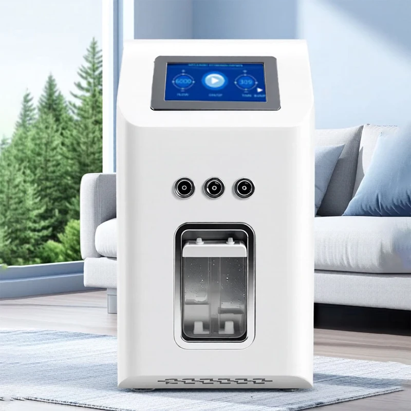 Home Use Hydrogen Inhalation Machine 4500ML 6000ML Hydrogen Water Generator for Wellness 99.99% Purity Low Noise SPE/PEM Tech