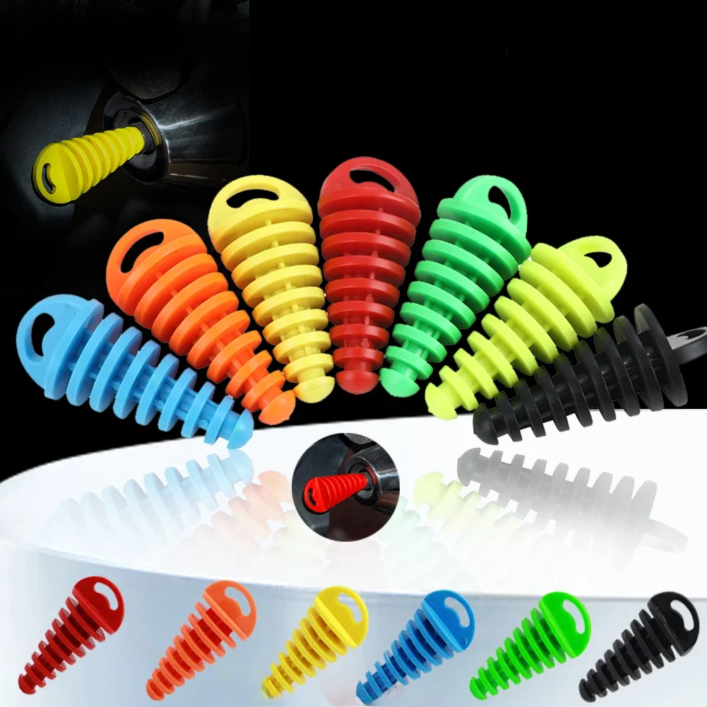 AliExpress NONE Pipe Protector Exhaust Pipe Plug Tailpipe Rubber Air Bleeder Plug Exhaust Silencer Wash Plug Motorcycle Dirt Bike Motocross