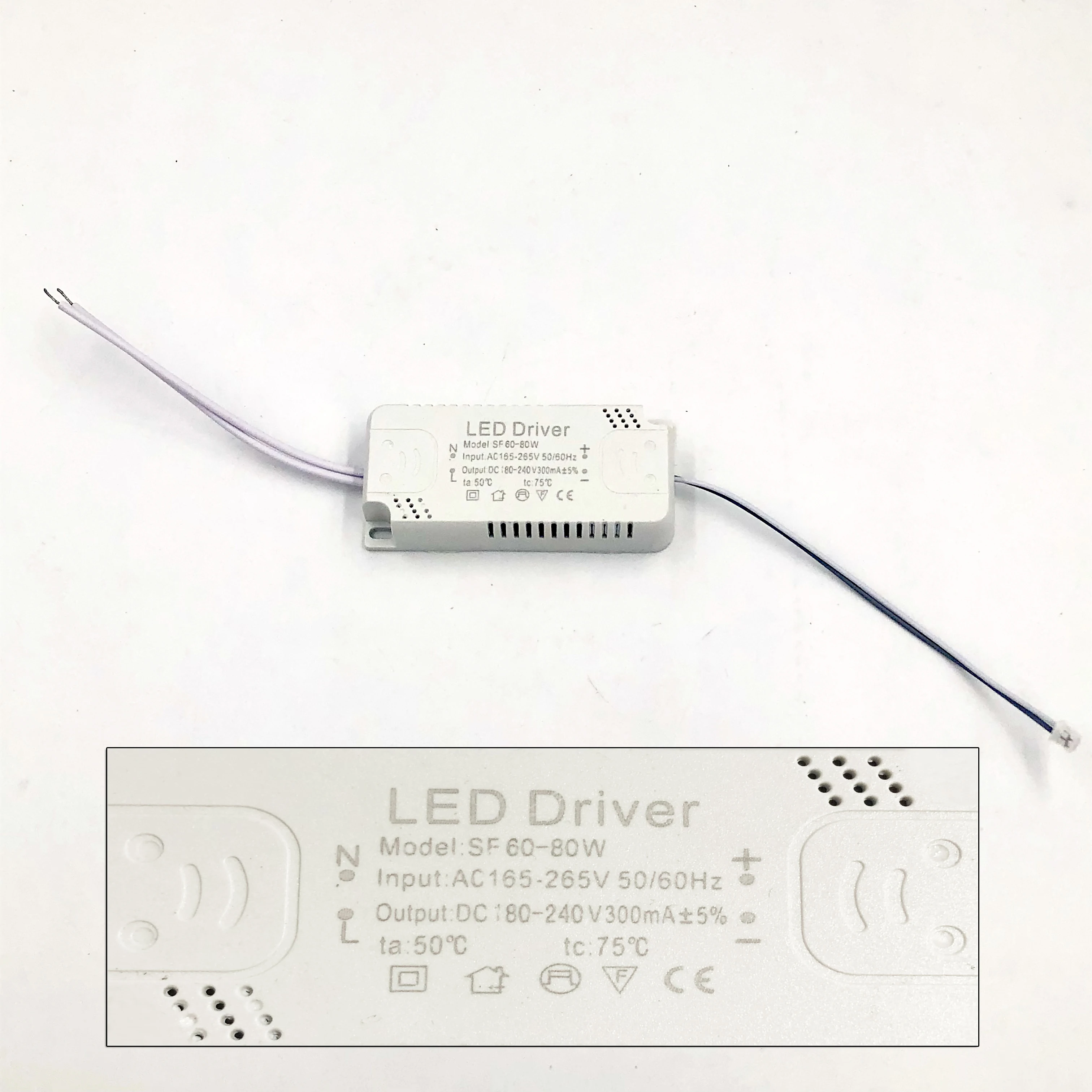 8-140W 300ma LED Driver Power Supply Adapter For AC165-265V Non-Isolating Transformer Ceiling Light Replacement Bulb Chip
