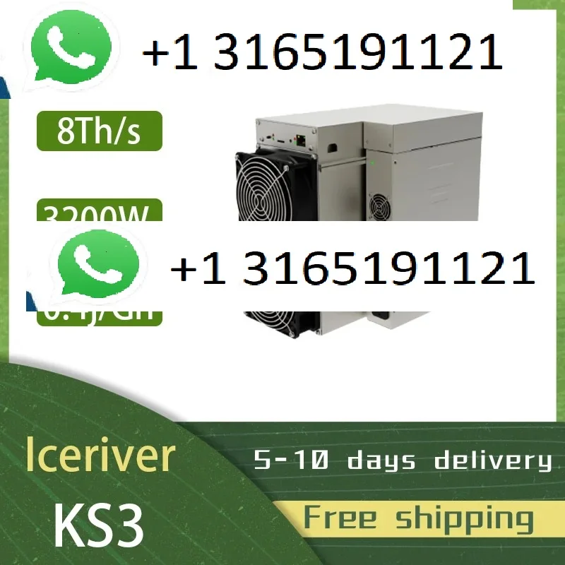 S. HOT SELLING BUY 2 GET 1 FREE!!! ORIGINAL NEW  Bitmain Antminer KS3 Kaspa Miner 9.4Th/s FREE SHIPPING!!!