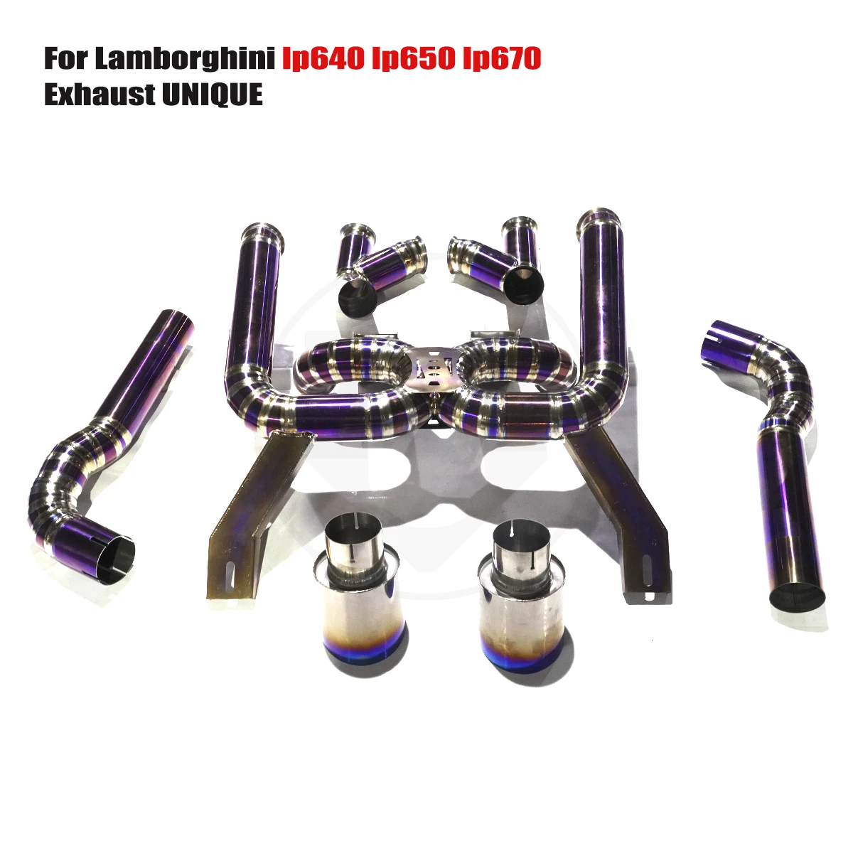 

UNIQUE For 2004+ Lamborghini Murcielago lp640 lp650 lp670 6.5L V12 Full Titanium exhaust performance titanium exhaust system