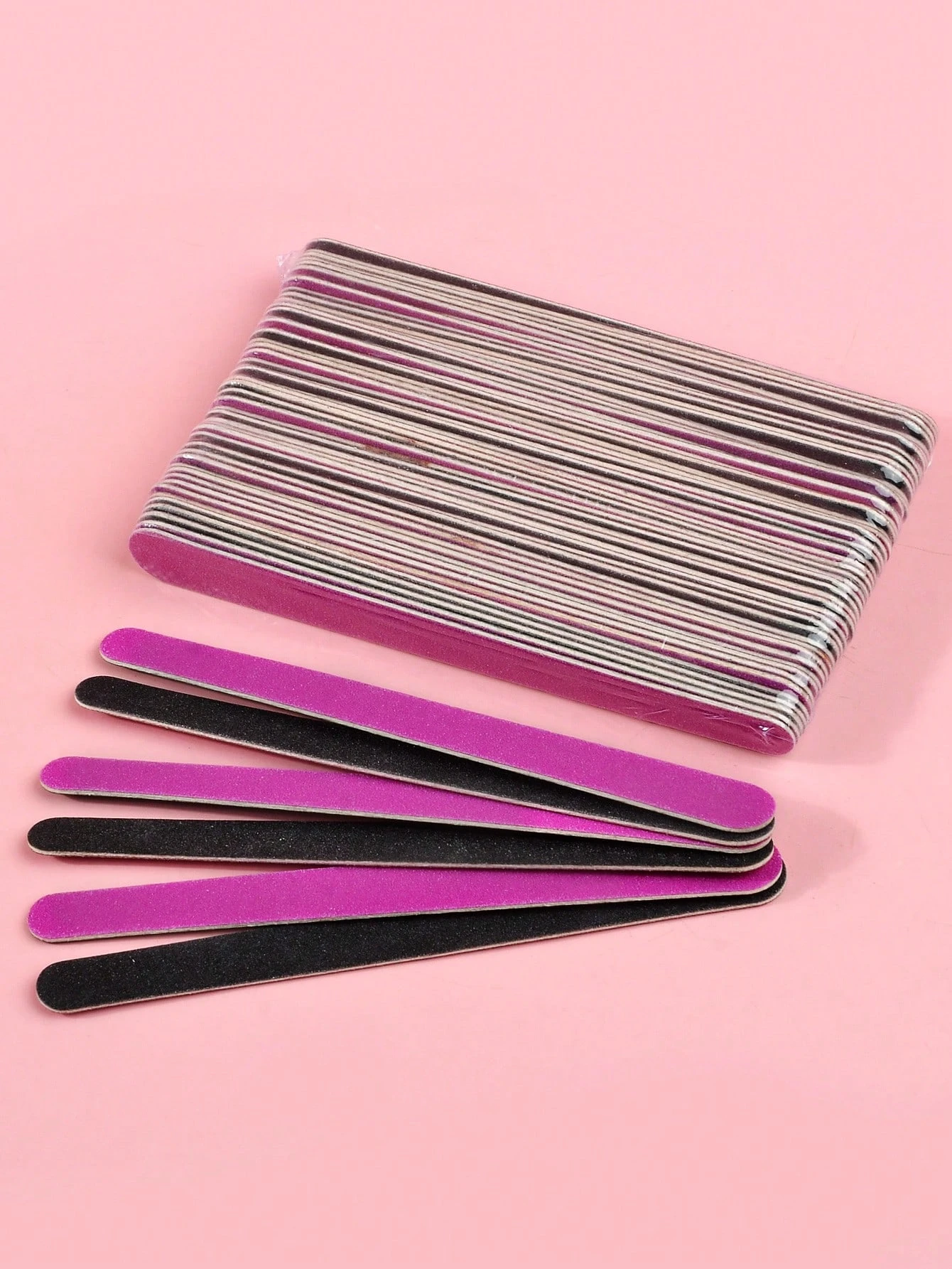 50/100/200 PCS/lot Professional Mix Color Nail Files 100 180 Wooden Thickened Nail Files for Nail Accessories and Tools