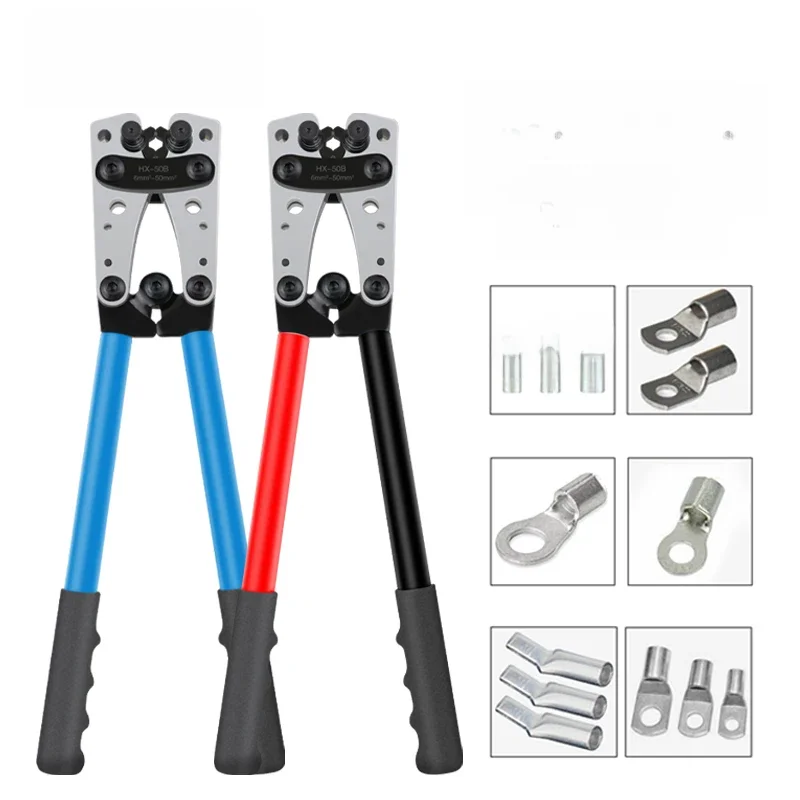 Crimping Alicadores Tube Terminal Crimper, Hex Crimp Tool Tool, Bateria Multitool, Cabo Lug,