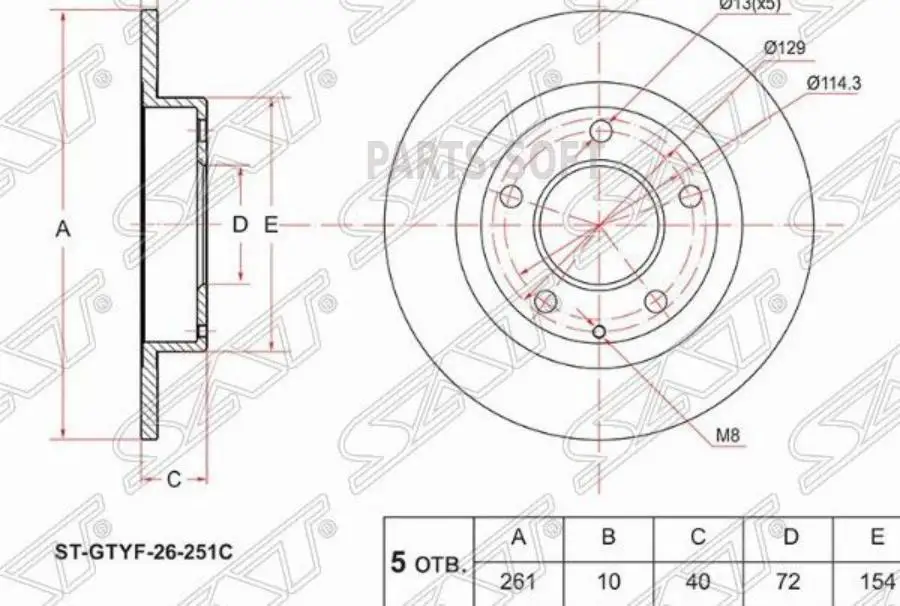 האם SAT ST-GTYF-26-251C Brake Disk מתאים לרכב שלך? סקירת מנוע ובדיקה מפורטת