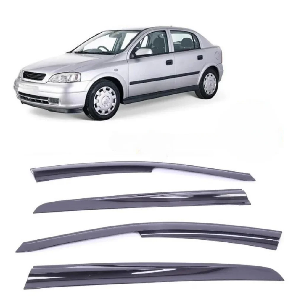 Car window accessories for Opel Astra G HB SEDAN 1998-2003 Sport Style window deflector rain cover visor awnings Tuning