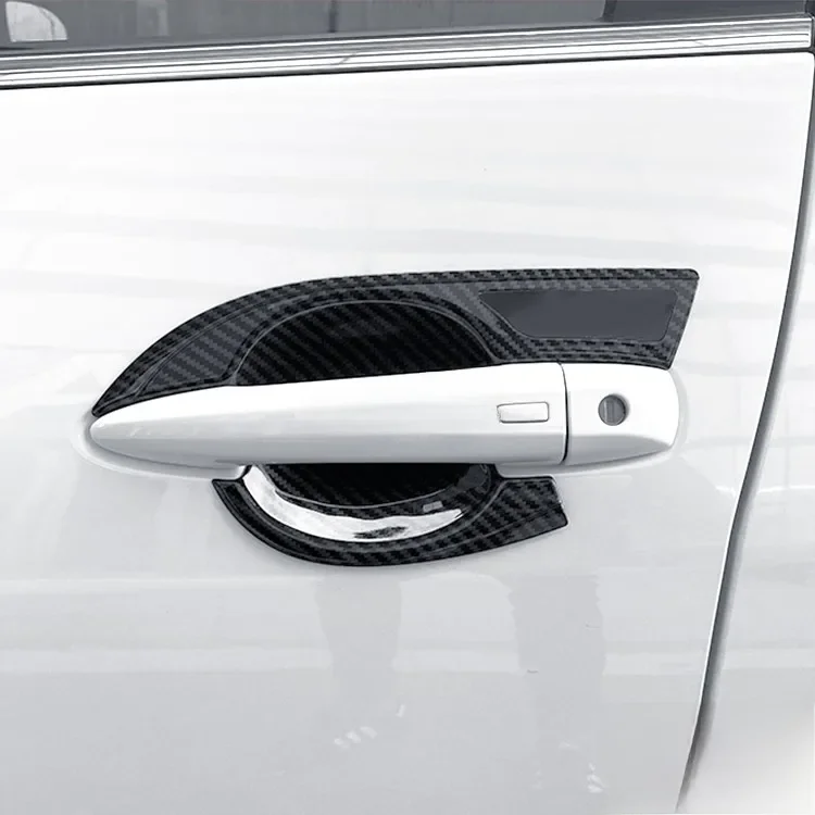 For 2020-2025 Nissan Sentra ABS Car Exterior Door Handle Bowl Cup Cover Protector Carbon Fiber Styling