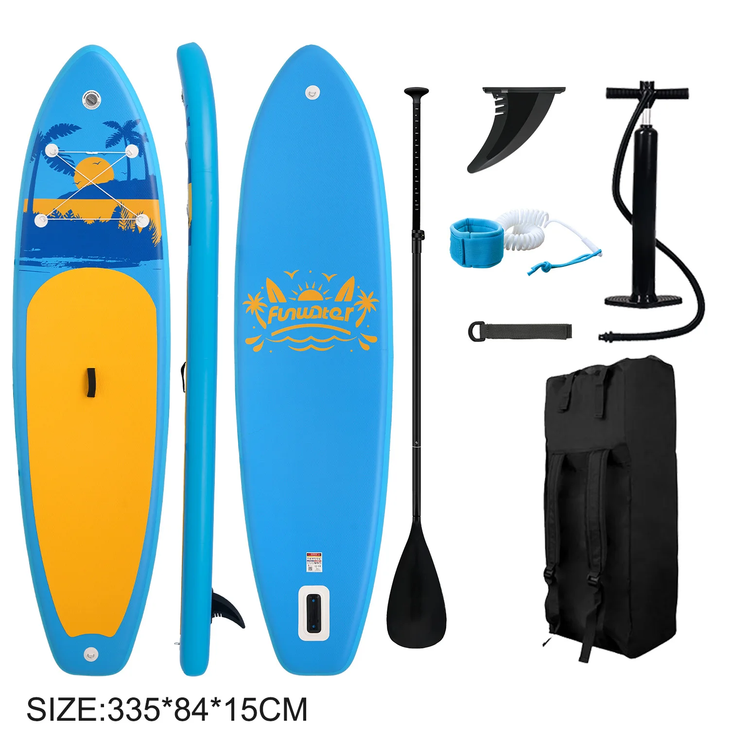 Feath-R-Lite Stand Up Paddle Boards 330 * 84 * 15CM antislip paddleboard, draagbare opblaasbare surfplank en complete set accessoires