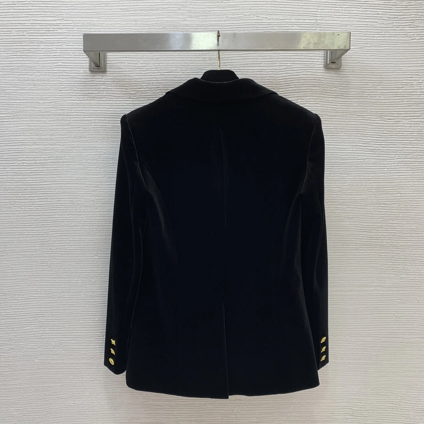 

25SS Осенне-зимний женский облегающий бархатный пиджак на одной пуговице SU290