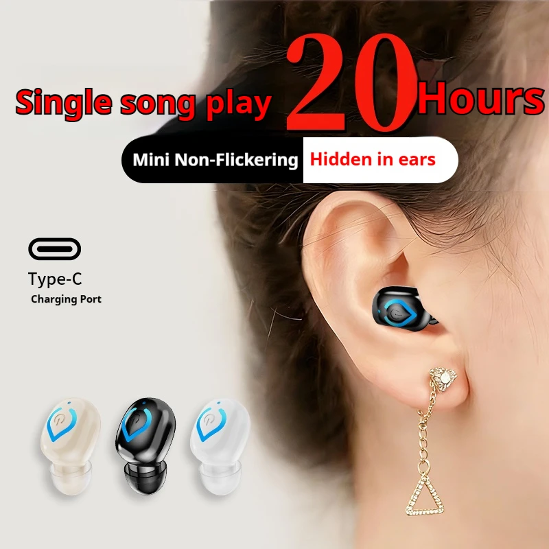 Mini Bluetooth Headset Single Wireless Earphone Music Earpiece for Cellphones Computer — product photo 1 of 1