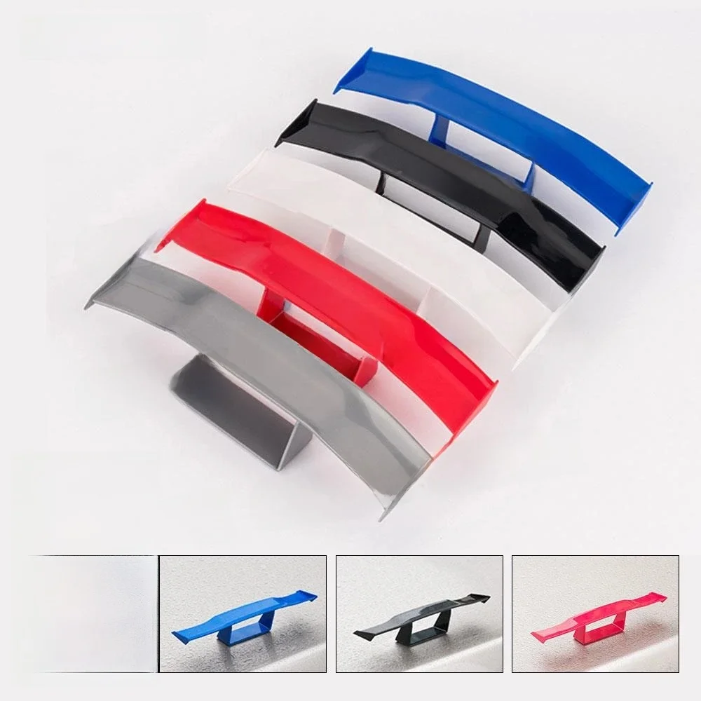 Becquet arrière de voiture en carbone, style léger, mini aile, décoration, noir, bleu, rouge, blanc, gris, accessoires auto