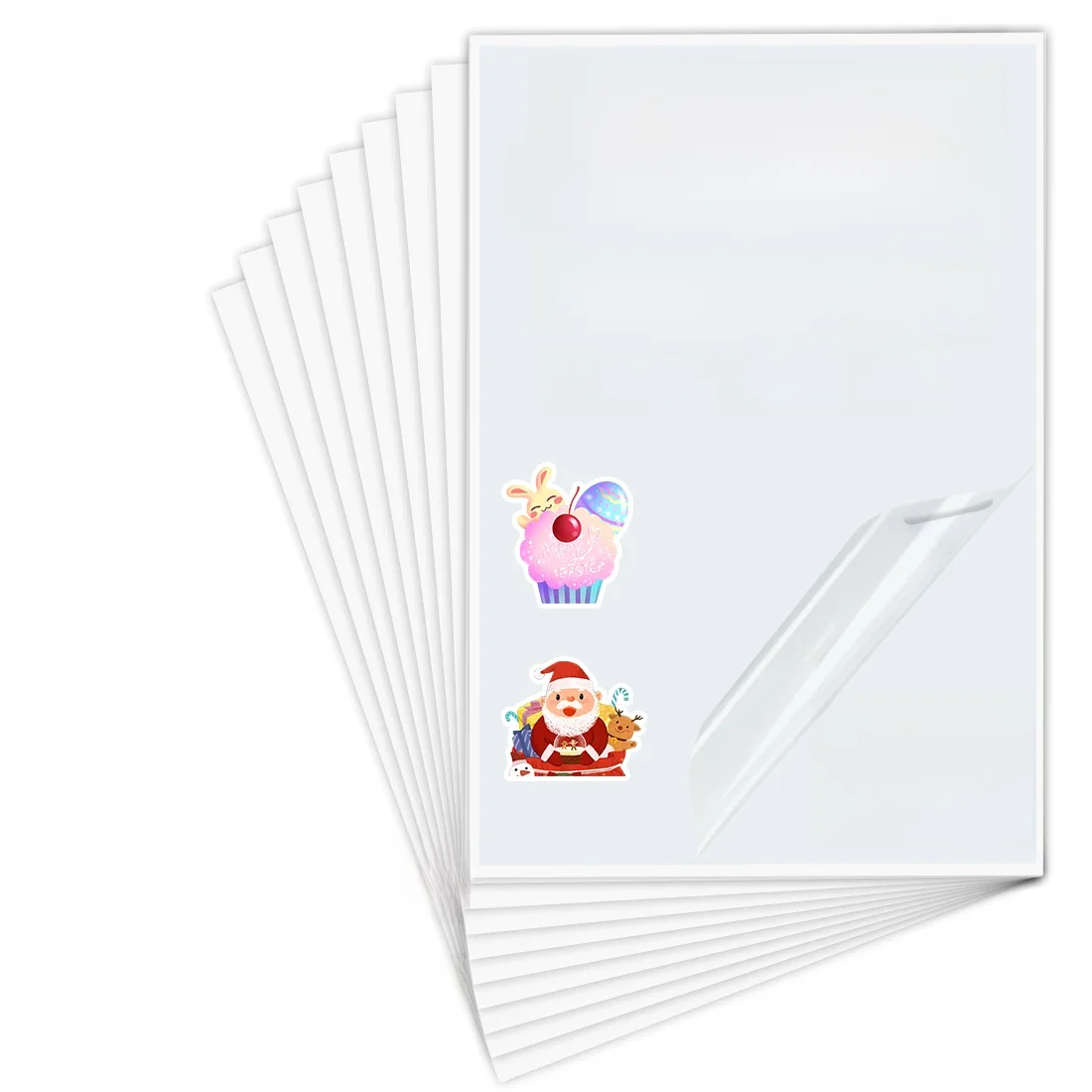 10/30/50/100 Vellen A4 Transparant Afdrukbaar Vinyl Sticker Papier Waterdicht Zelfklevend papier voor Voor Inkjet Printer DIY Label - afbeelding 2