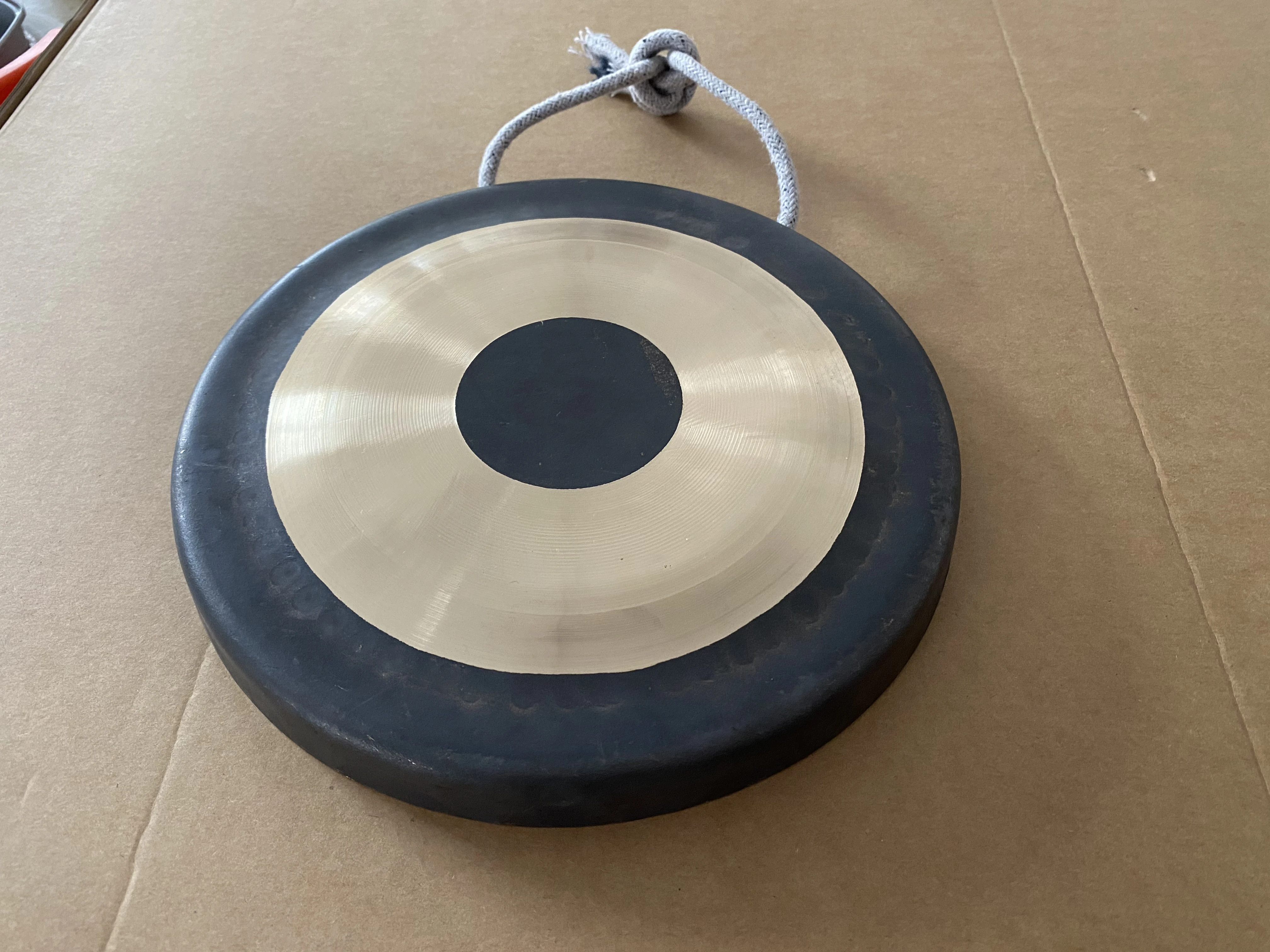 Arborea Gong B20 Metal Traditional Chinese Gong Handmade 8\'\' Small Chau Gong and Gong Mallet