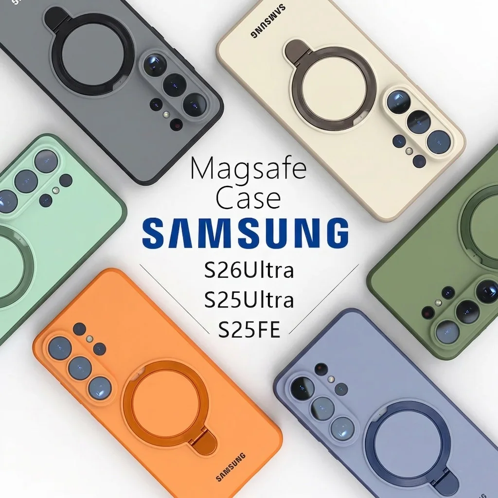 360° Rotation Magnetic Metal Bracket Holder Silicone Phone C