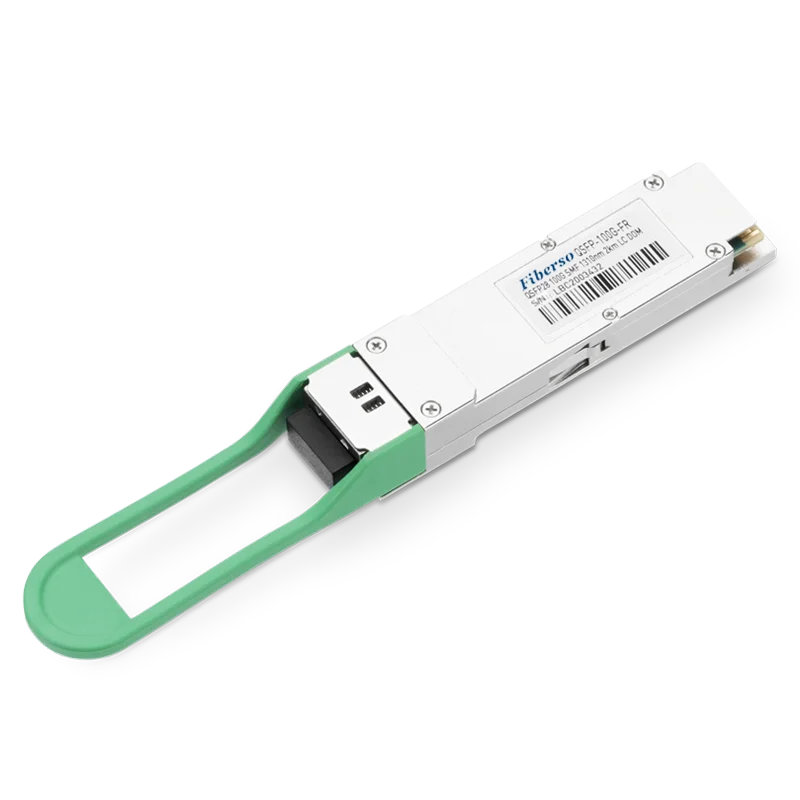 Fiberso QSFP28 100G Module CWDM4 1271~1331nm 2km LC SM Fiber Optical Transmitter for Ethernet Network