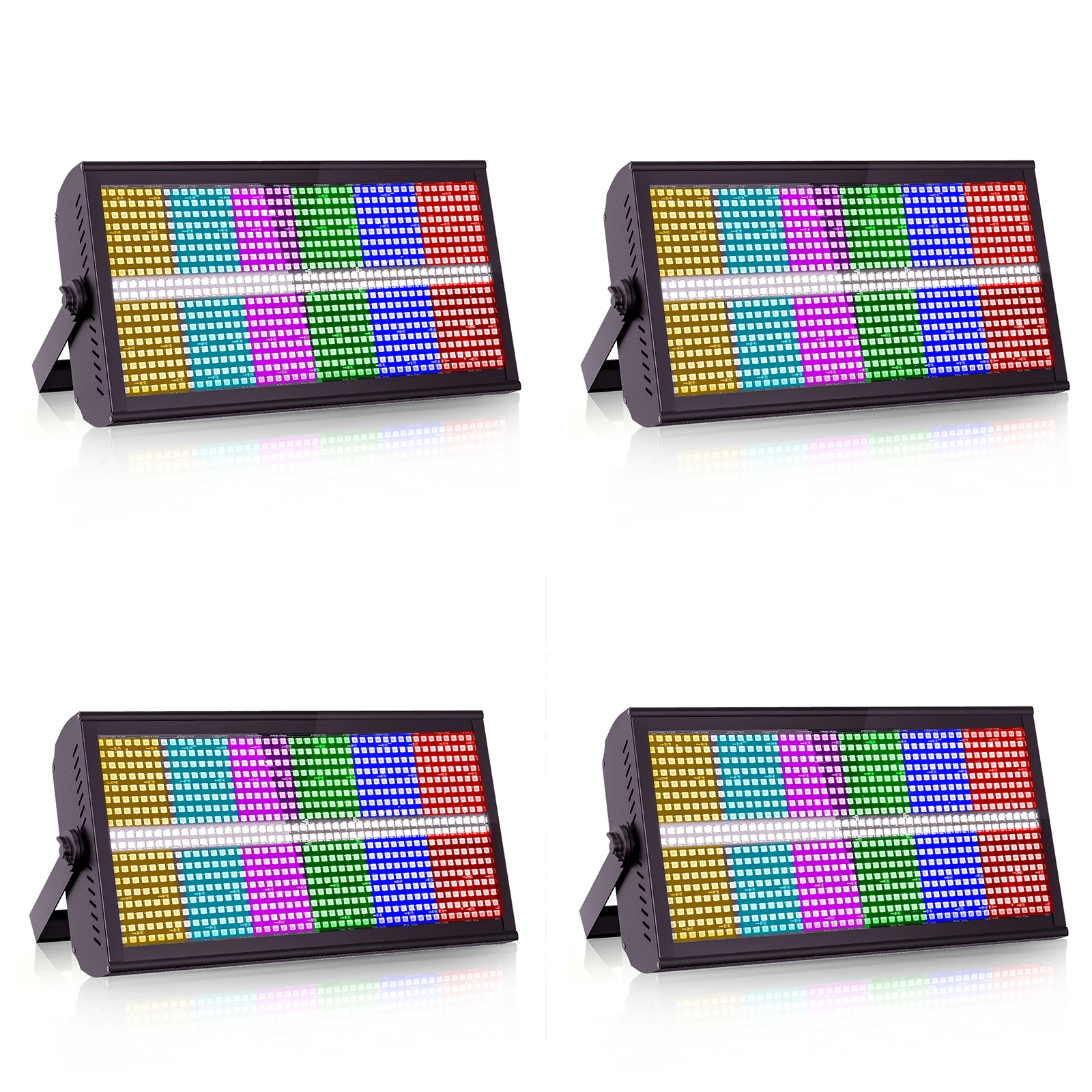 Leleght 4Pcs 200W Three-in-One Color Mixing Rainbow Effect Lighting DMX512 LED Projection Light For Club Bar Wedding Halloween image 3