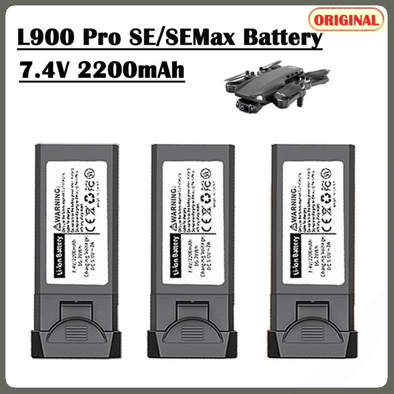 Original L900 PRO Se Drone Battery For L900 PRO Max Drone Battery Accessories Quadcopter Drone 7.4V 2200mah Battery Parts view 2