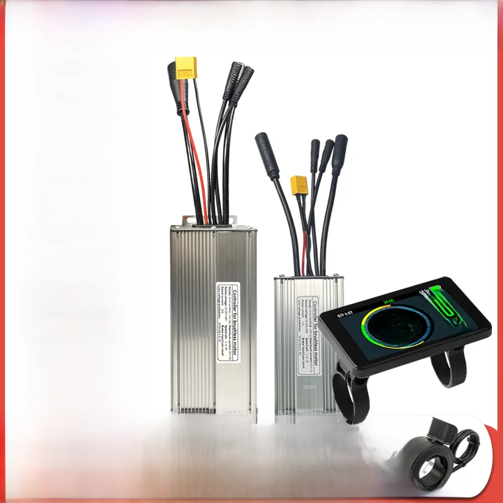 Elektrische Fiets KT Controller 36V 48V 17A-30A Waterdichte Stekker met Licht Functie LCD Display 250W-1000W Motor - afbeelding 2