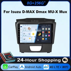 Car radio Carplay For Isuzu D-MAX Dmax MU-X Mux Android Auto Multimedia Video Stereo Player GPS Navigation 2DIN DVD WIFI Screen