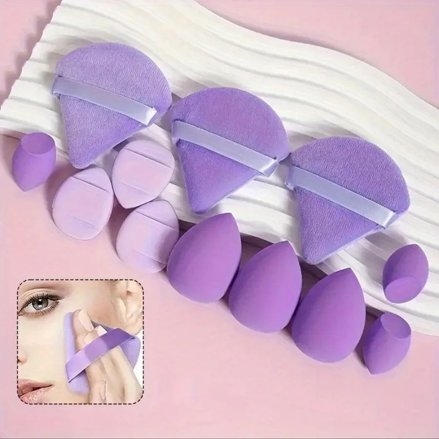 1 ensemble d'œufs de beauté, conception compacte, adapté à un usage quotidien des débutants, utilisé pour la crème pour le visage et le correcteur de poudre, Etc.