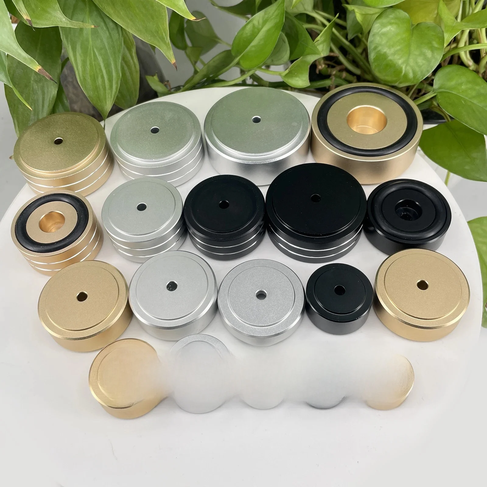 4 SZTUK Podkładka pod nóżki głośnika audio 30 * 10 mm 40 * 10 mm 49 * 15 mm Aluminiowe nóżki wzmacniacza Głośniki CD DAC Podkładka pod nóżki amortyzujące — zdjęcie produktu 7