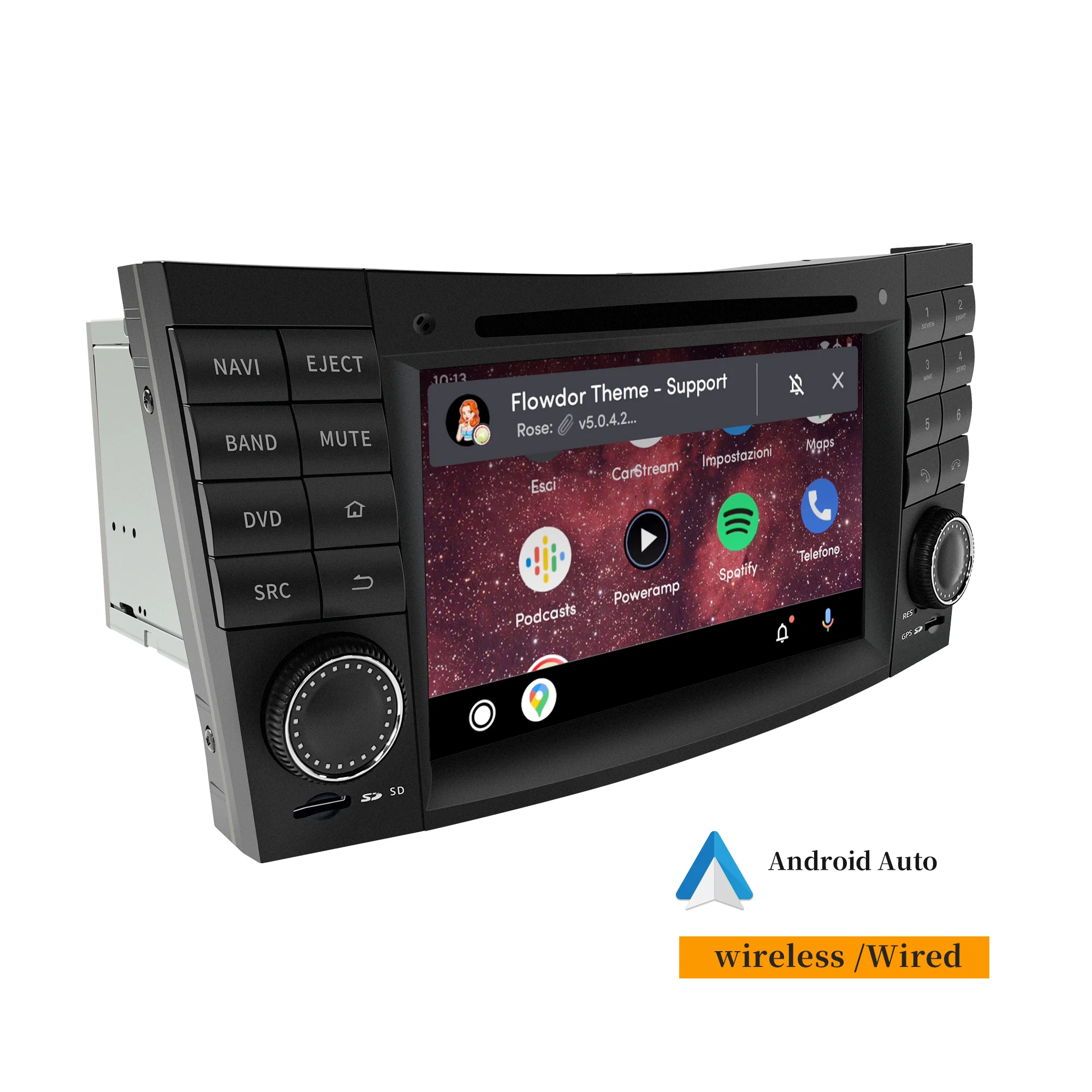 Android radio for Mercedes E-Class W211 auto CarPlay GPS dab BT satnav head unit Android auto stereo upgrade touch screen DVD