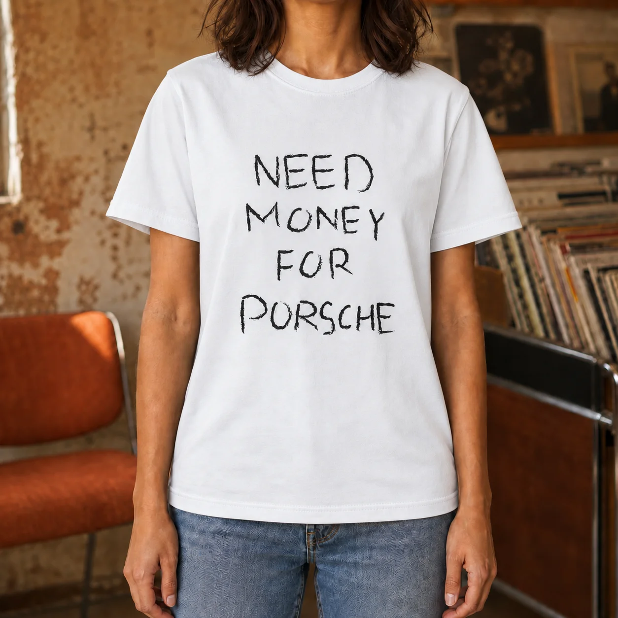 Men Women's Casual Graphic Tee  Need Money For Porsche Tshirt,90S  Shirt, Trendy Tshirt, Meme Shirt, Sarcasm Shirt, Y2K Tee, Vintage Tshirt