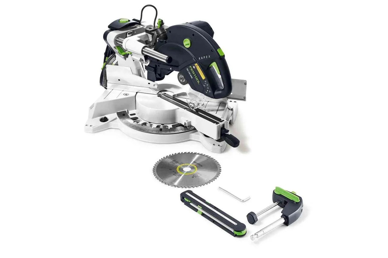 BRAND NEW ORIGINAL FESTOOL KS 120 REB RADIAL MITER SAW.