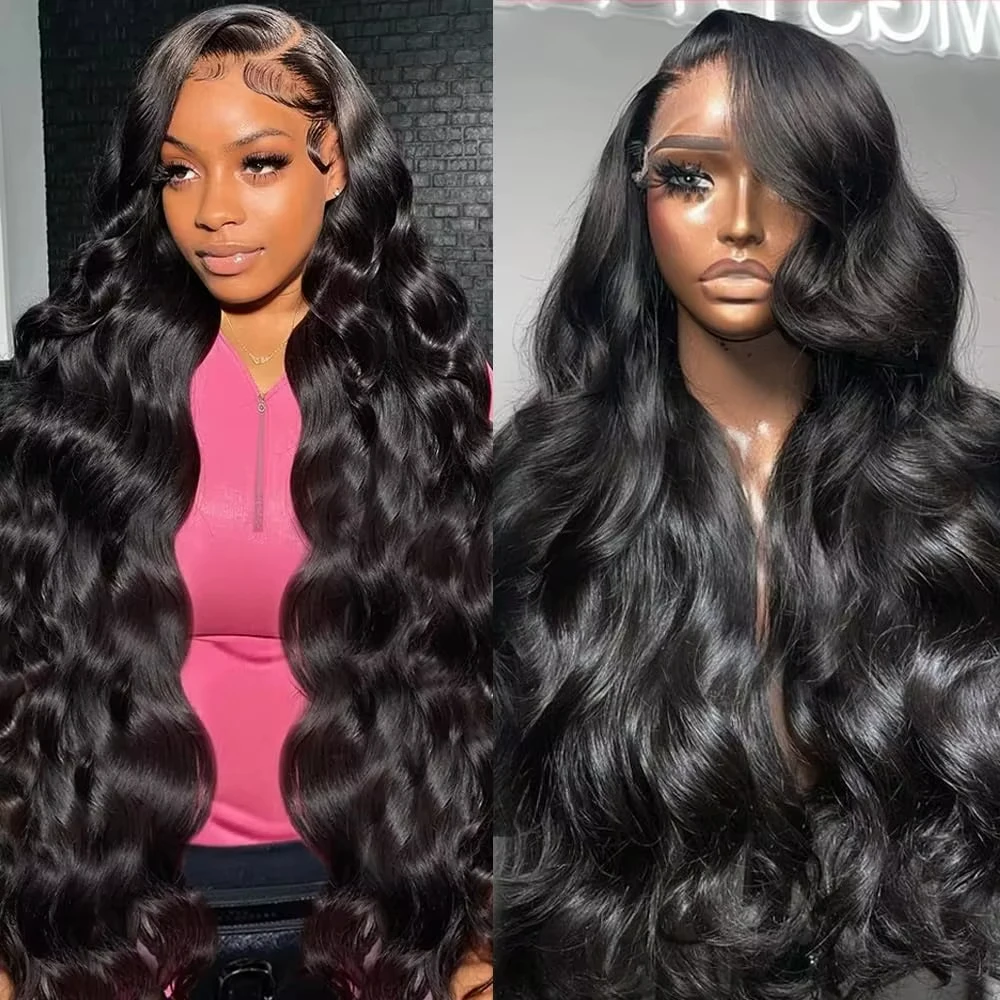 

200 Density 30 Inch Body Wave Lace Frontal Human Hair Wig 13x4 13x6 Lace Front Wig HD Transparent PrePlucked For Black Women