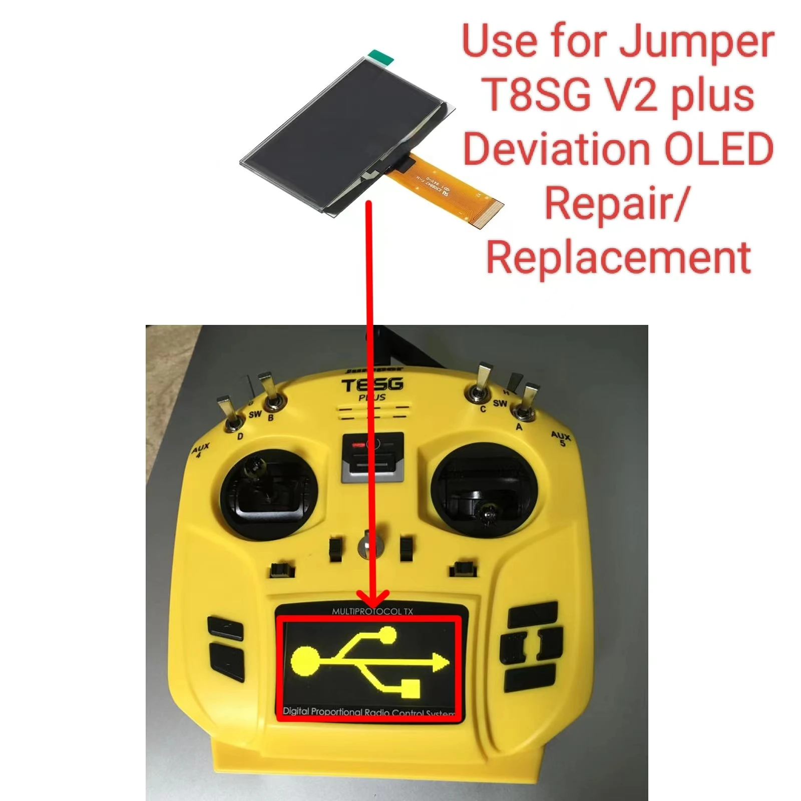 ジャンパー-t8sg-v2-用-oled-ディスプレイ-プラス-偏差修理部品