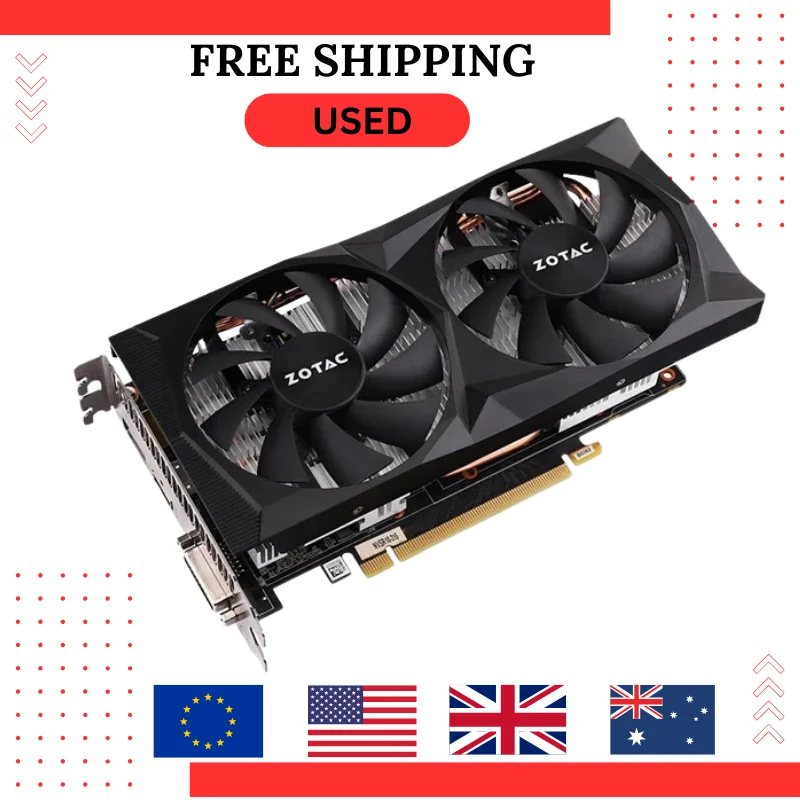2024 Gebraucht ZOTAC RTX 2060 6 GB GDDR6 192 Bit Tu116 12 Nm Hotselling auf dem Markt