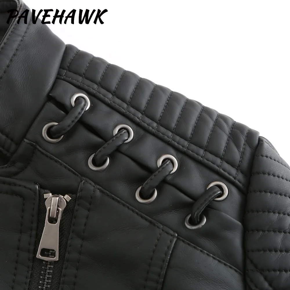 Women Pu Leather Jackets Autumn Winter Lapel Zip-up Black Motorcycle Punk Jacket Slim Fit Long Sleeve Streetwear Casual Coats