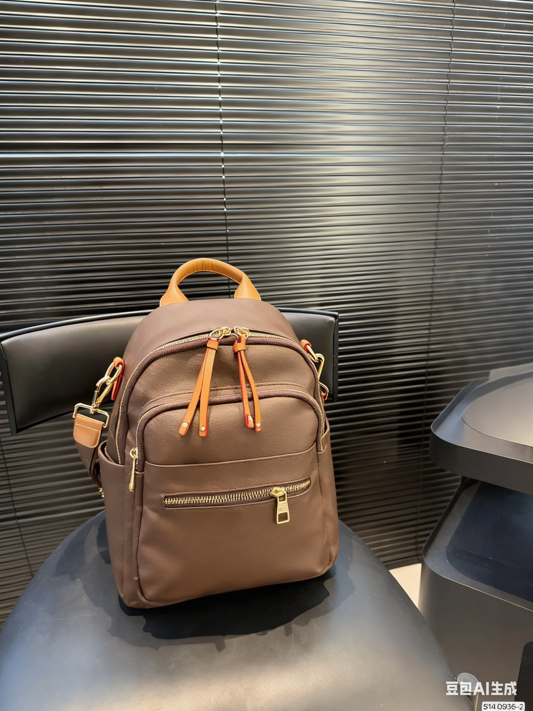 

2025 New Fashionable and Double Handle and Single Zippers Double Shoulder Straps Backpack Bag