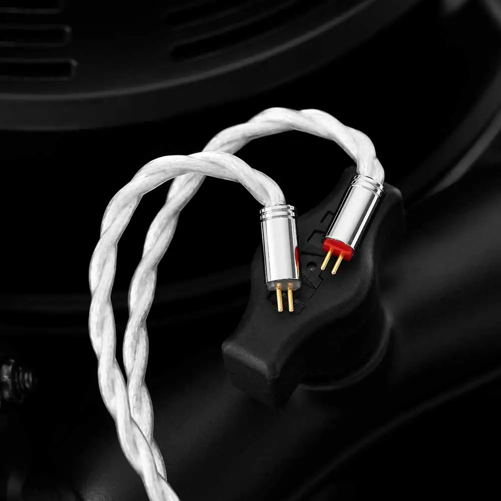 Imagem -05 - Qoa Whisky 5n Occ Liga de Cobre Banhado a Prata Fone de Ouvido Cabo de Atualização Modular 0.78 mm 2pin Conector Mmcx 3.5 mm Mais 4.4 mm Plug Novo