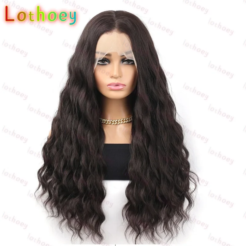 Прозрачный передний парик шнурка, кукурузная волна, черный светлый парик с омбре для женщин, естественная линия волос, 100% человеческие волосы