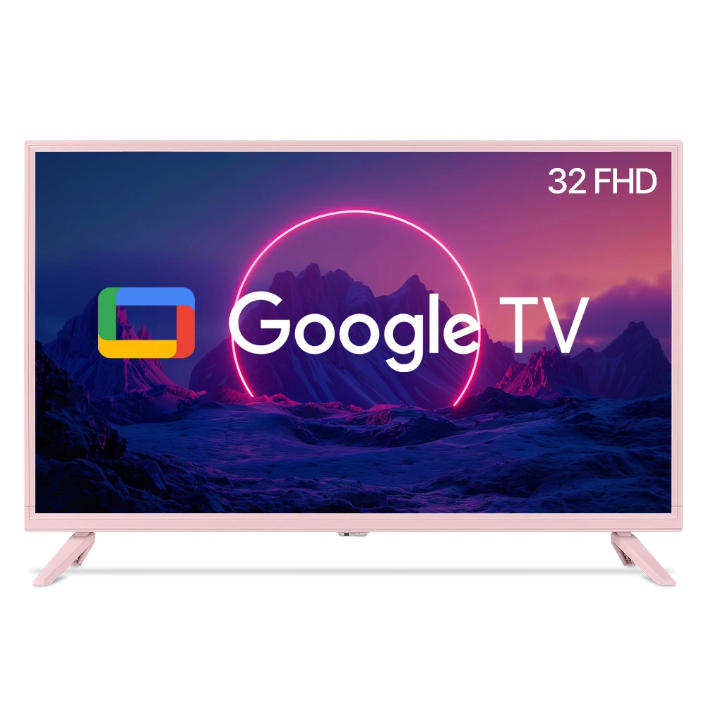 [Domestic Shipping] [Pink TV] WASABI MANGO Wagle Wagle Play 32 inch FHD TV Google 3.0 OS Smart TV FGP322 Pink