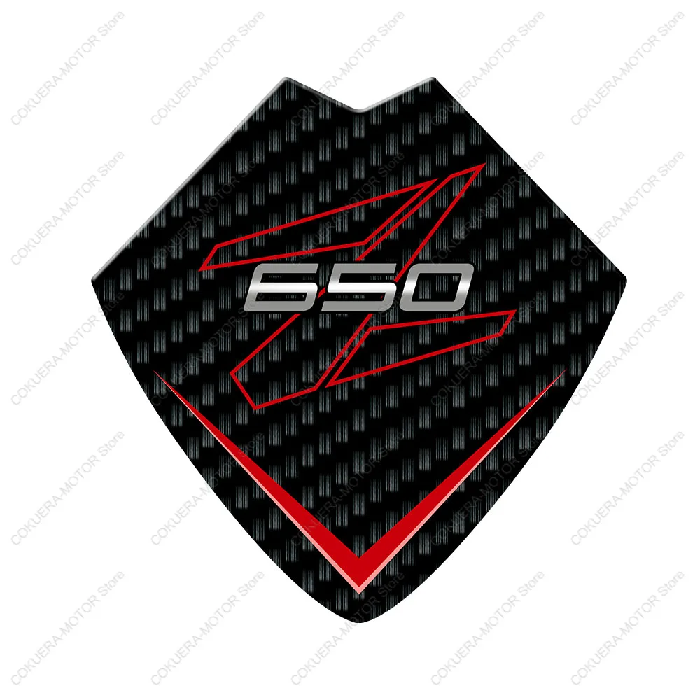 خزان الوسادة عدة ل Z650 Z 650 2025 دراجة نارية الملحقات خزان الوقود ملصق ثلاثية الأبعاد راتنجات الايبوكسي ملصق المضادة للانزلاق خدش الشارات ملصق