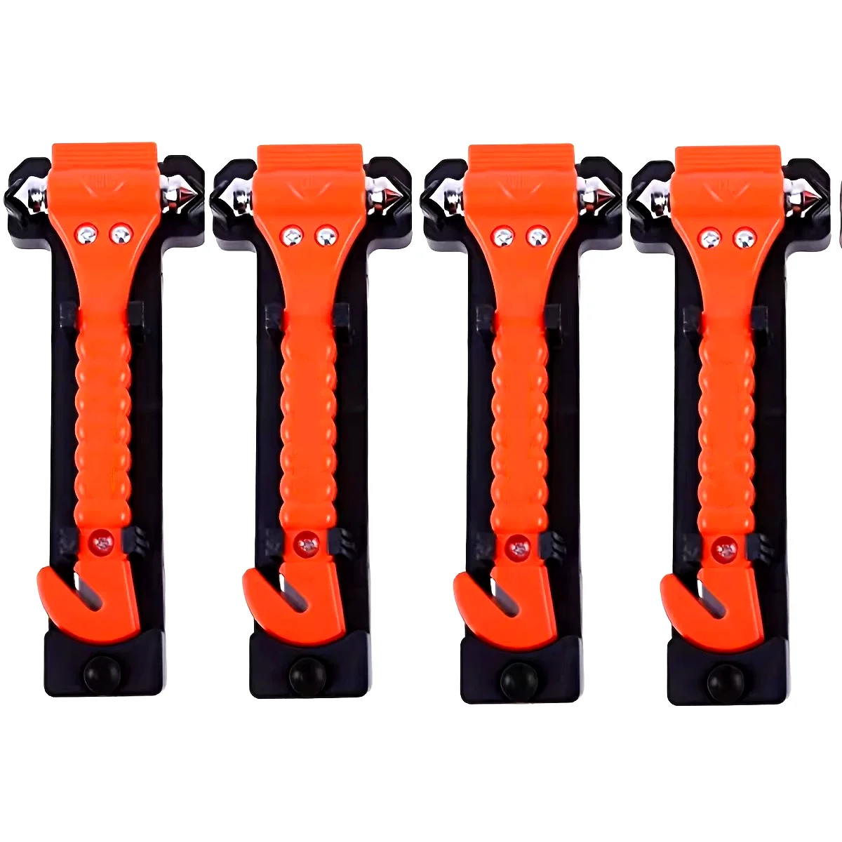 

Car Emergency Escape Window Breaker and Seat Belt Cutter Hammer with Light Reflective Tape,Life Saving Survival Kit