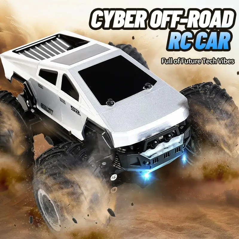 Jjrc q208 carro de controle remoto cybertruck captador off-road rc veículo modelo carro rc corrida carregamento rc caminhão carro brinquedo presente para crianças